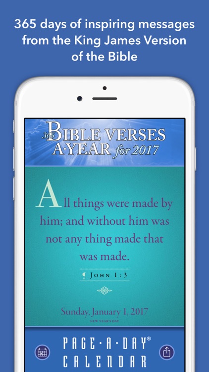 365 Bible Verses-A-Year Page-A-Day Calendar 2017