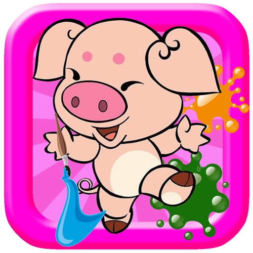 Baby Coloring Pa Pig Edition iOS App