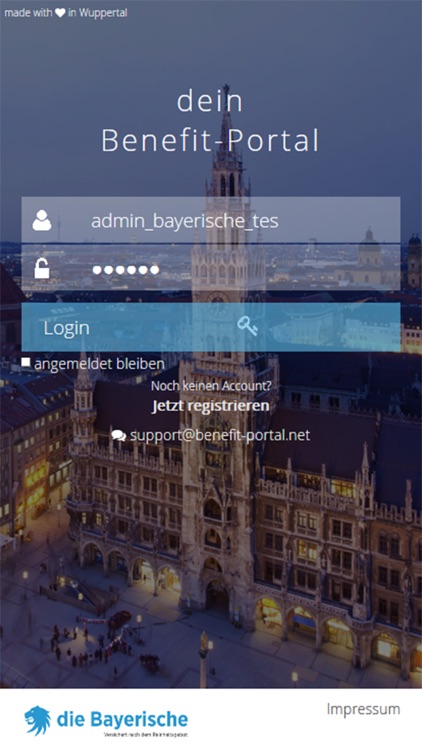 Die Bayerische – mein Benefit-Portal