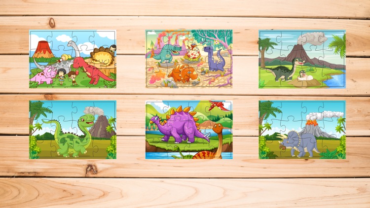 Dinosaur World Free Jigsaw Puzzle Games for kids