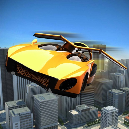 Flying Muscle Car-Free Driving 3D Simulator Stunts iOS App