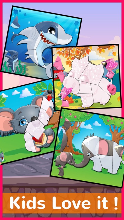 Chibi Animals Phonics Jigsaw Puzzle Games For Kids screenshot-4