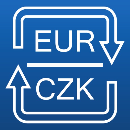 Euros to Czech Korunas currency converter icon