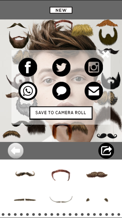 How to cancel & delete Mooch - Beard & Mustache Photo Editor for Men Face from iphone & ipad 4