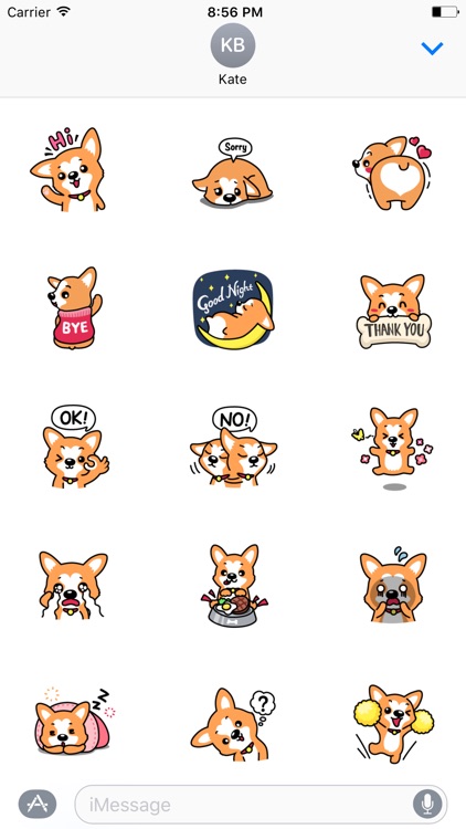 Lucy The Welsh Corgi Sticker for iMessage