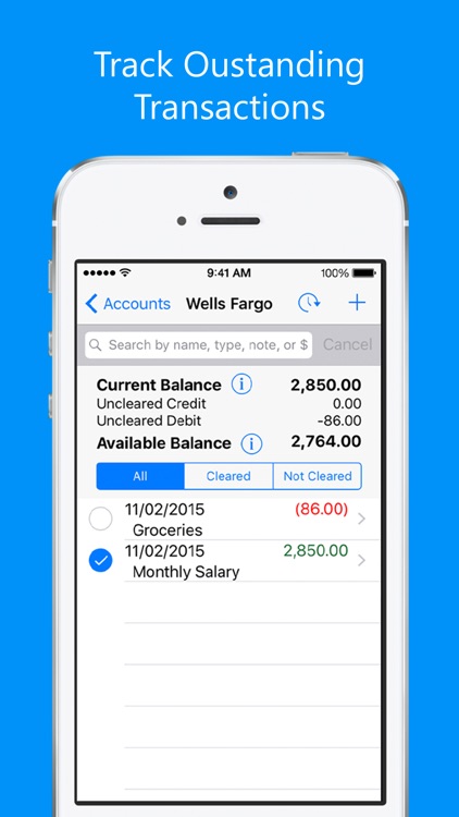 Balance My Checkbook, Check Register With Sync screenshot-3