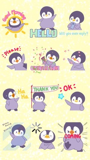 Penguin Bo Animated Bird Stickers for Text Message(圖2)-速報App