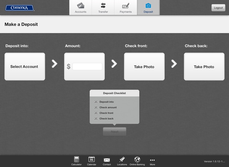 Comerica Mobile Banking®- iPad screenshot-4