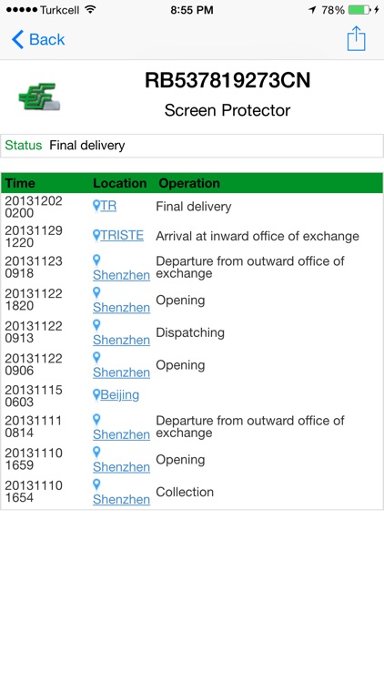 Parcel Tracker