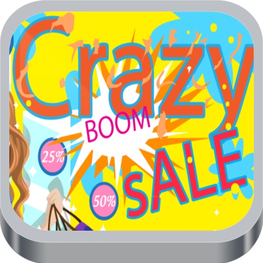 Crazy Sale Boom Boom Icon