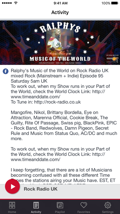 Rock Radio UK screenshot 2