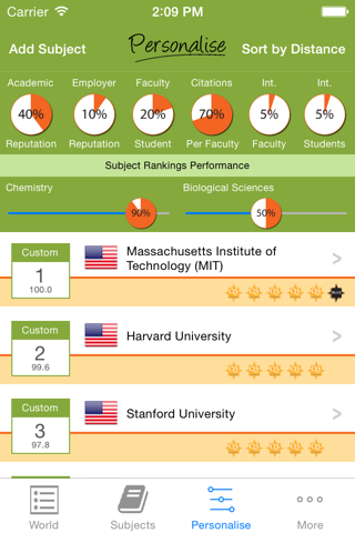 QS World University Rankings screenshot 3