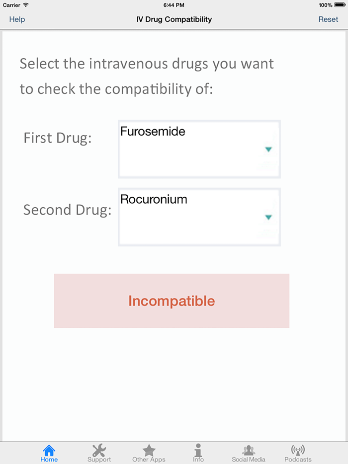 IV Drug Compatibility