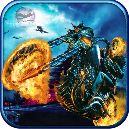 Halloween Stunt Scary Ghost Rider In Dark Night icon