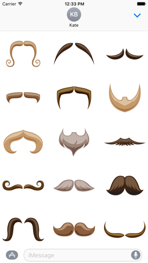 Moustache Stickers for November