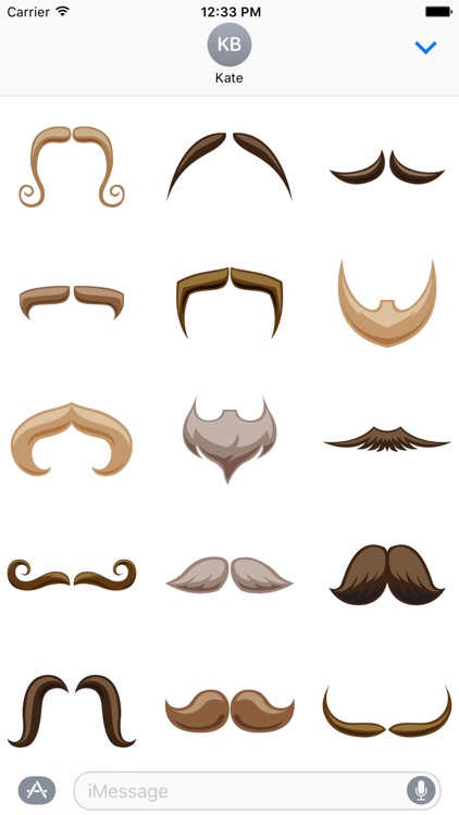 Moustache Stickers for November