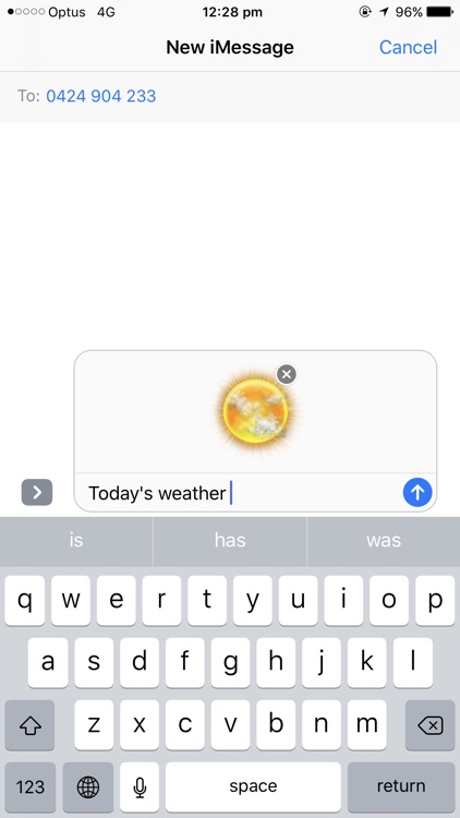 Weather Stickers for Message