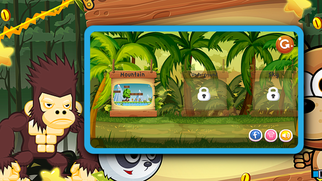 Banana Zoo Adventure Kong - Animal running  game for kids(圖2)-速報App