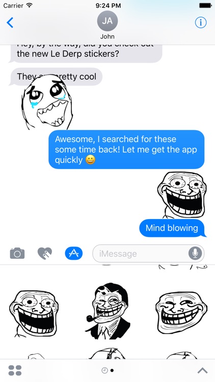 Le Derp Stickers for iMessage screenshot-3