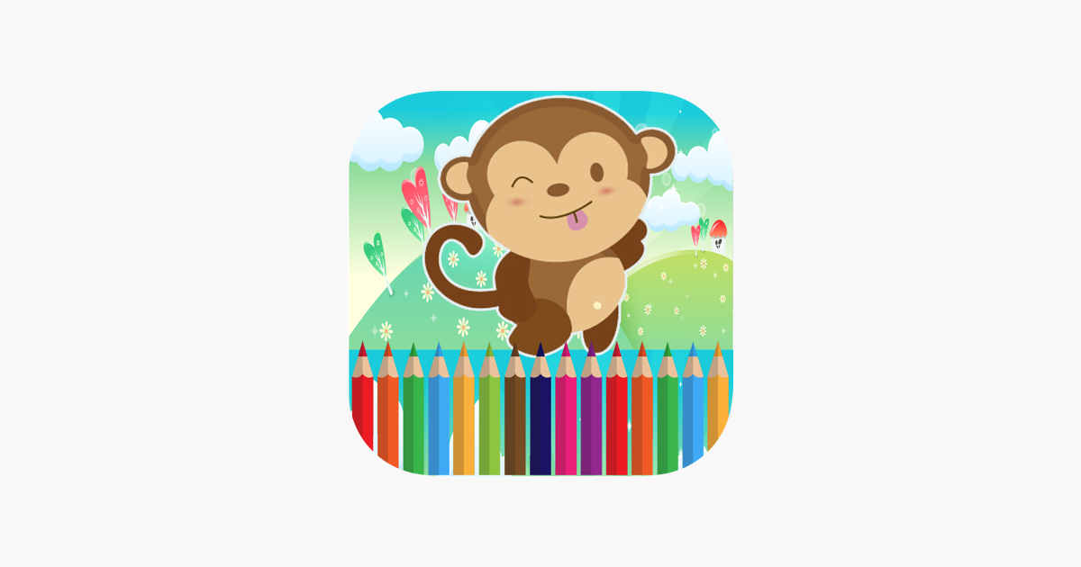 ‎Monkey Coloring For Kids learning Fourth Edition on the App Store