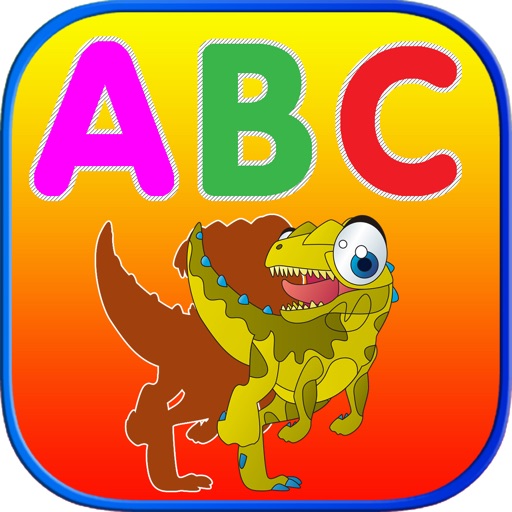 Learn ABC Dinosaur Shadow Puzzle - Flash Card Game