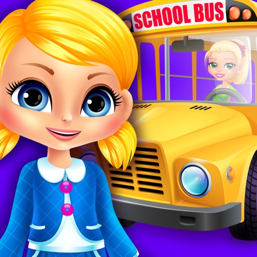 Mia goes to School - Preschool Salon & Kids Games Icon
