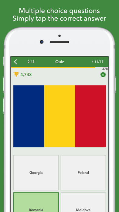 GeoChallenge - Flags Quiz + Maps, Capitals, Statesのおすすめ画像4