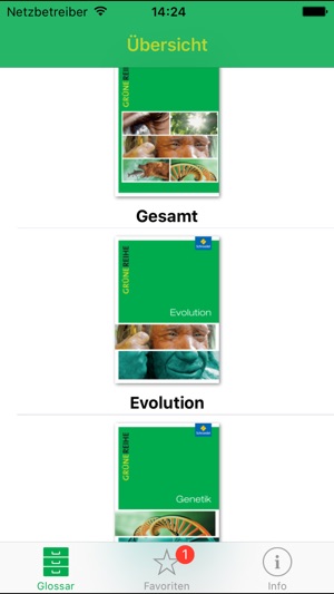 Grüne Reihe Glossar