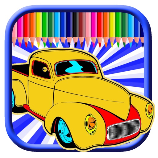 Coloring Book Fast Car The First Paint Game Free Icon