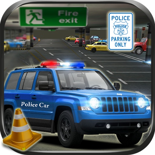 Modern Police Car Parking 3d : free simulation gam Icon