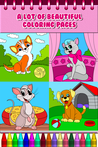 Animal Coloring Book Baby Pets screenshot 2