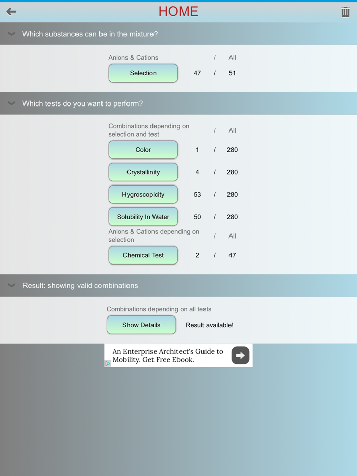 Anion Cation Finder FlAuMoQ - ion analysis