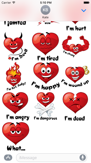 Emotion Heart Sticker - Emoji(圖3)-速報App