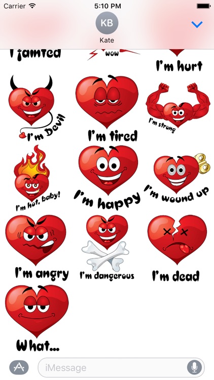 Emotion Heart Sticker - Emoji screenshot-2