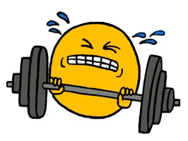 Send your gym buddies and teammates fun stickers featuring weights, shaker bottles, workout quotes and much more