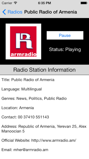 Armenia Radio Live Player (Armenian)(圖2)-速報App