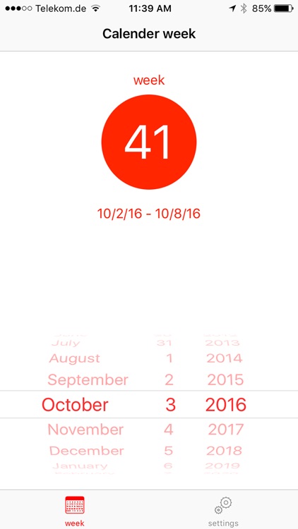 Calendar weeks complications for your watch