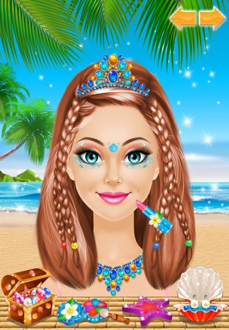 Tropical Princess - Makeup and Dressup Salon Game screenshot 3