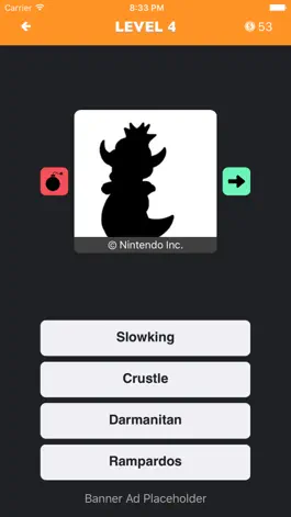 Game screenshot PokeShadow - Monster Guess Quiz for Pokemon Fan mod apk