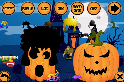 Pumpkin Maker & Decorate Virtual Halloween Creator screenshot 3