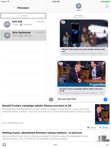 News: get the latest headlines on iMessage screenshot 4