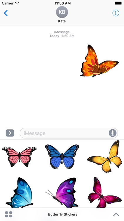 Butterfly Stickers For iMessage