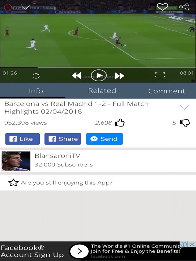 TV - Latest Highlights and Goal 2016 2017 on the App Store