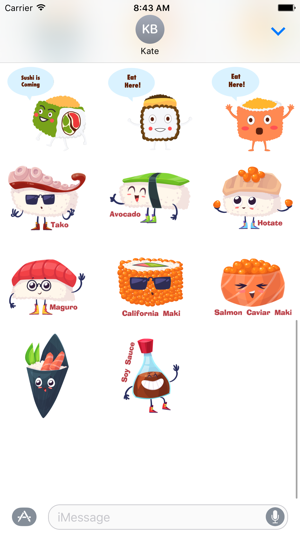 Sushi Stickers for iMessage #1(圖3)-速報App