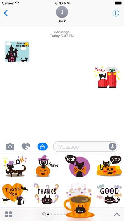 Scary Cat Halloween Stickers screenshot-3