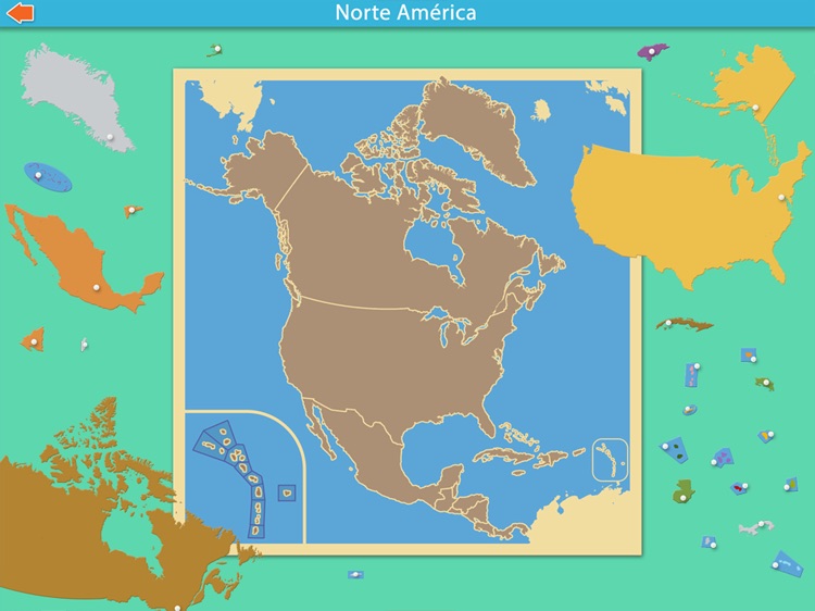 Norte América - Montessori Geografía screenshot-4