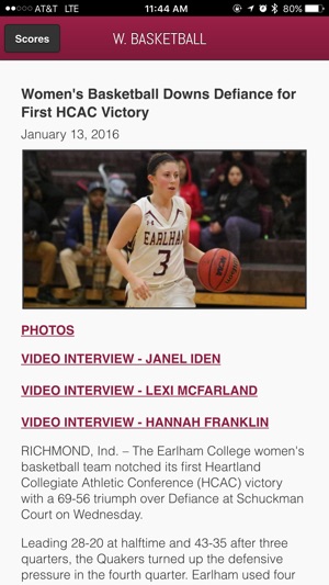 Earlham Athletics Front Row(圖1)-速報App