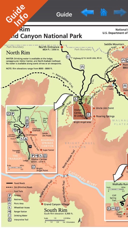 Grand Canyon National Park - GPS Map Navigator screenshot-3