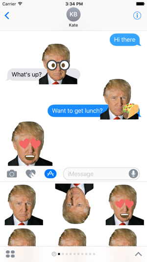 Donald Trump Emoji Sticker Pack