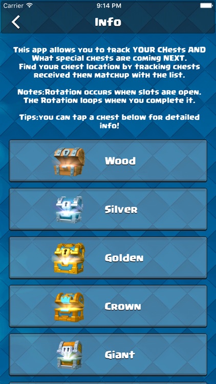 clash royale chest app